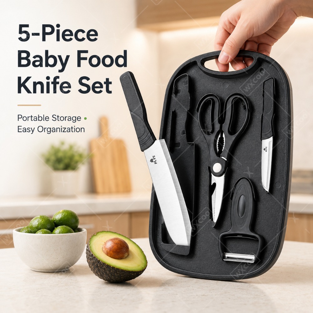 Baby Food Utensils Set - Conjunto de Utensílios para Preparação de