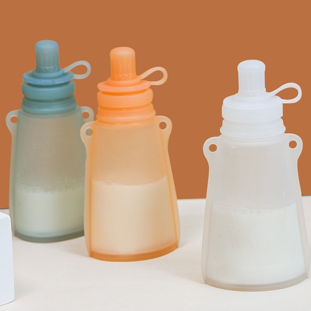 Baby Food Pouches Reusable - Saco para alimentos sem BPA, à