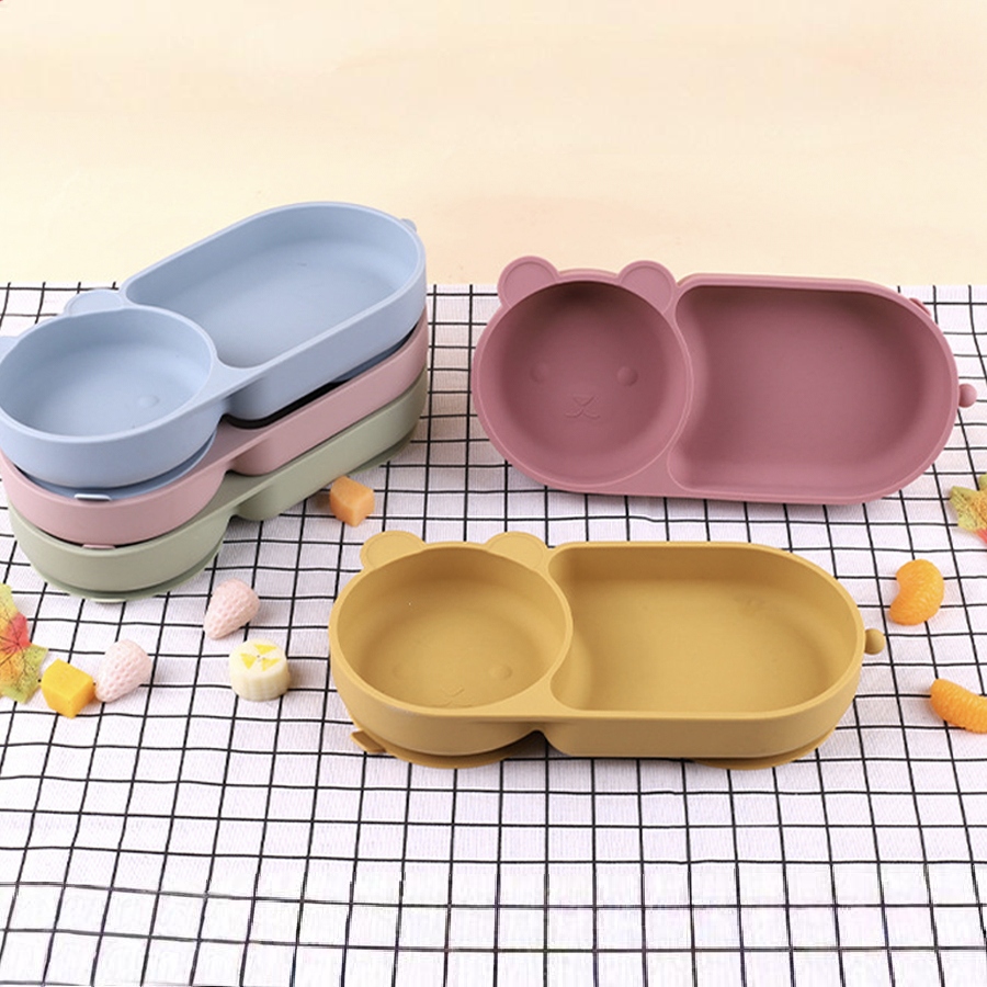 Baby Food Grinder - Ventosa de silicone para bebês, tigela