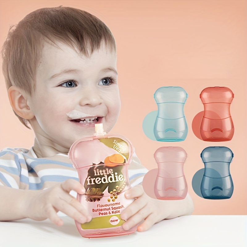 Baby Food Pouches Reusable - Suporte Anti-Esmagamento para Sachês de Papinha