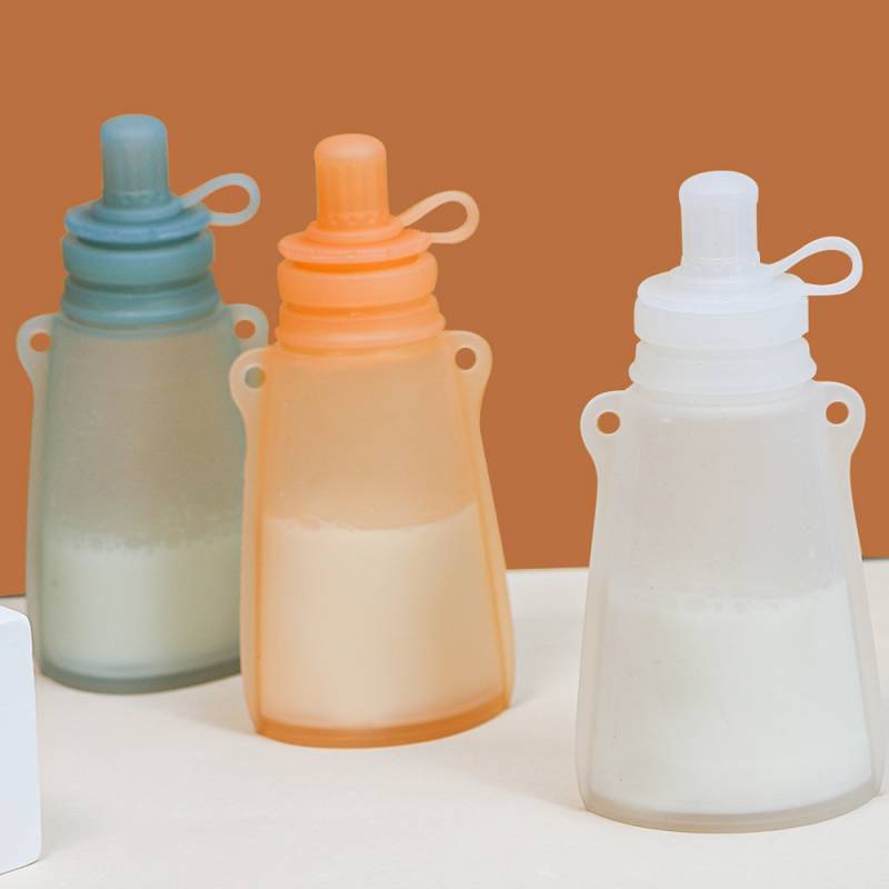 Baby Food Pouches Reusable - Saco Portátil para Armazenamento de Leite