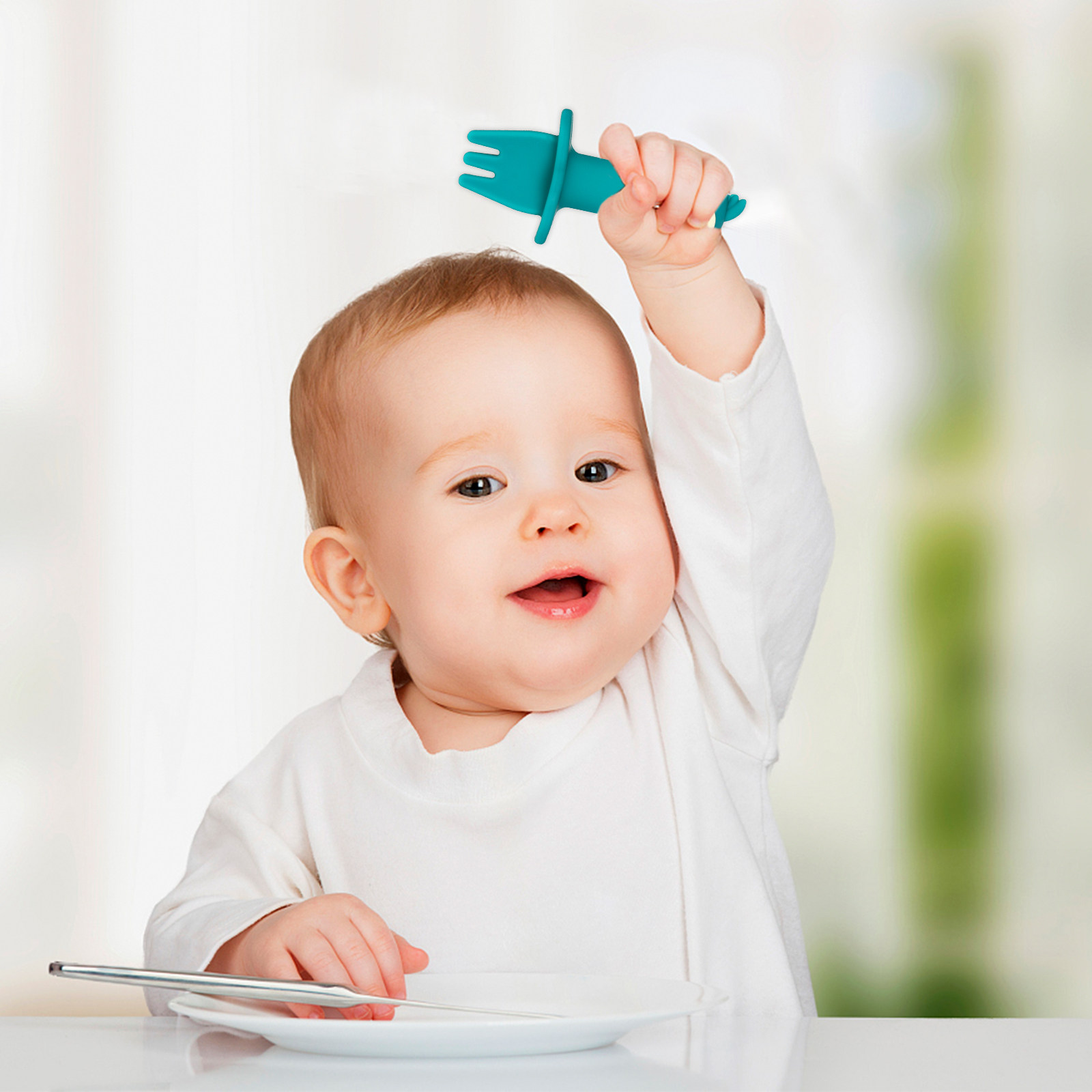Conjunto de 2 colheres e garfo - Baby Food Utensils Set avaliação e preço