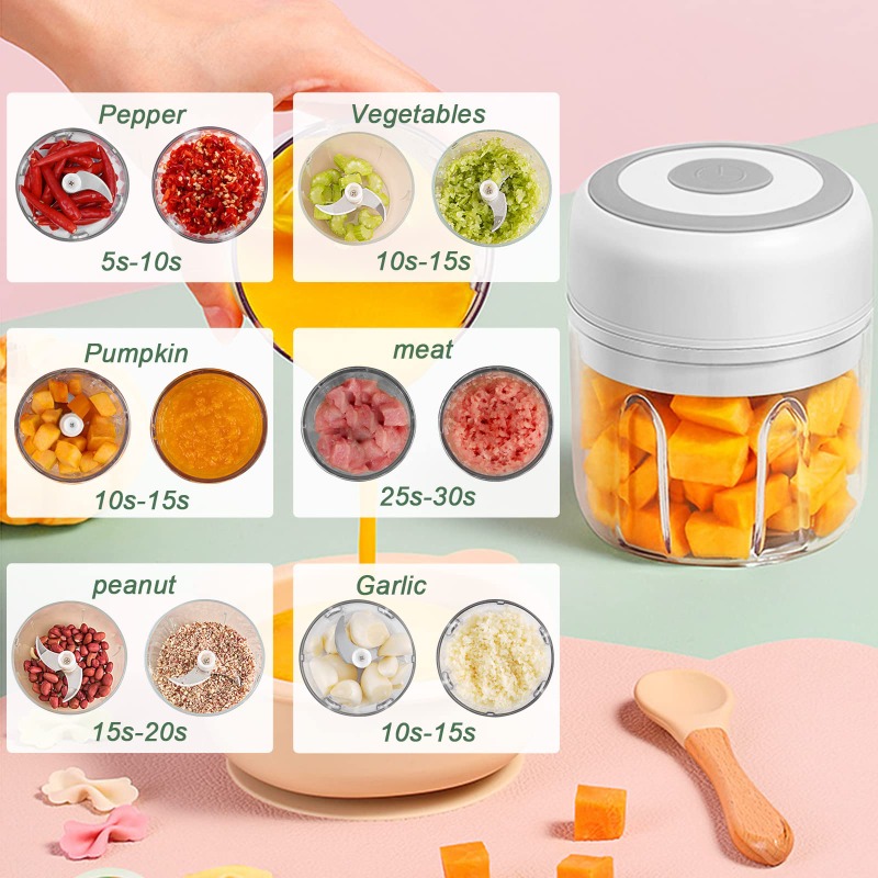 Moedor de Alho Elétrico de 250 - Baby Food Ingredients avaliação e preço