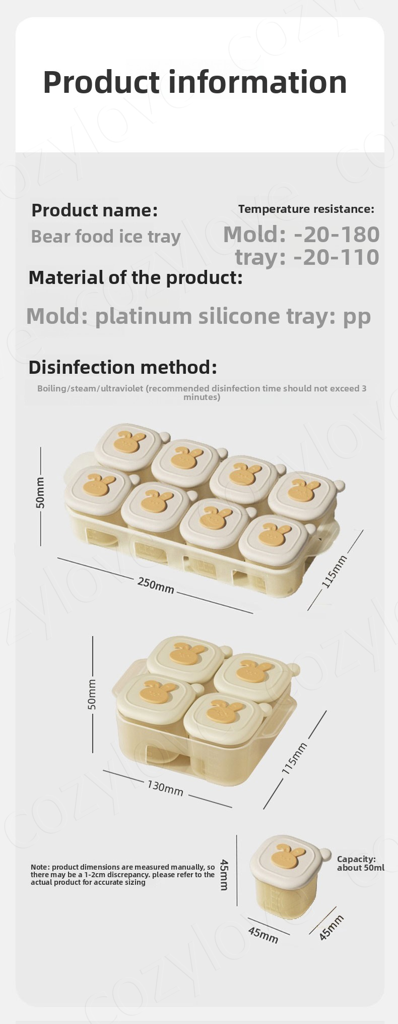 Bandejas Portáteis para Congel - Baby Food Pouches Reusable avaliação e preço