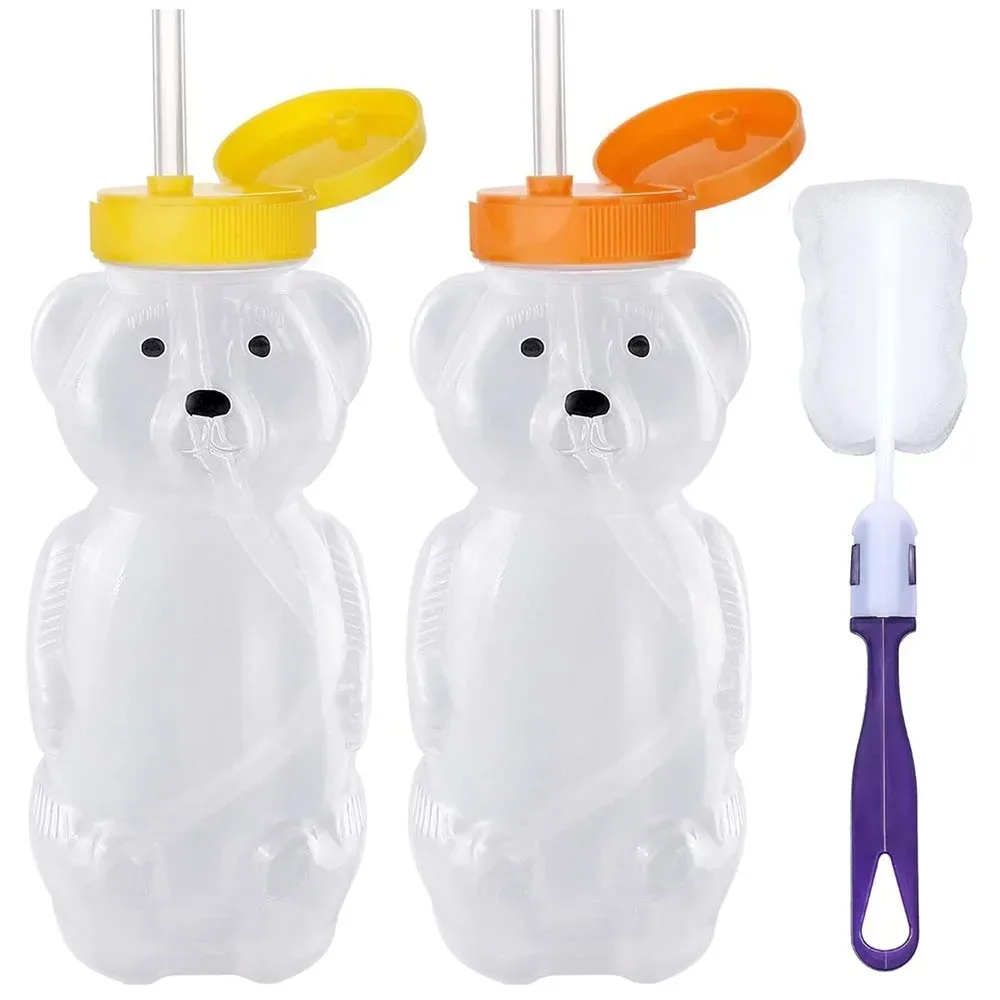 Copos de palha Honey Bear para - Baby Food Bottle avaliação e preço